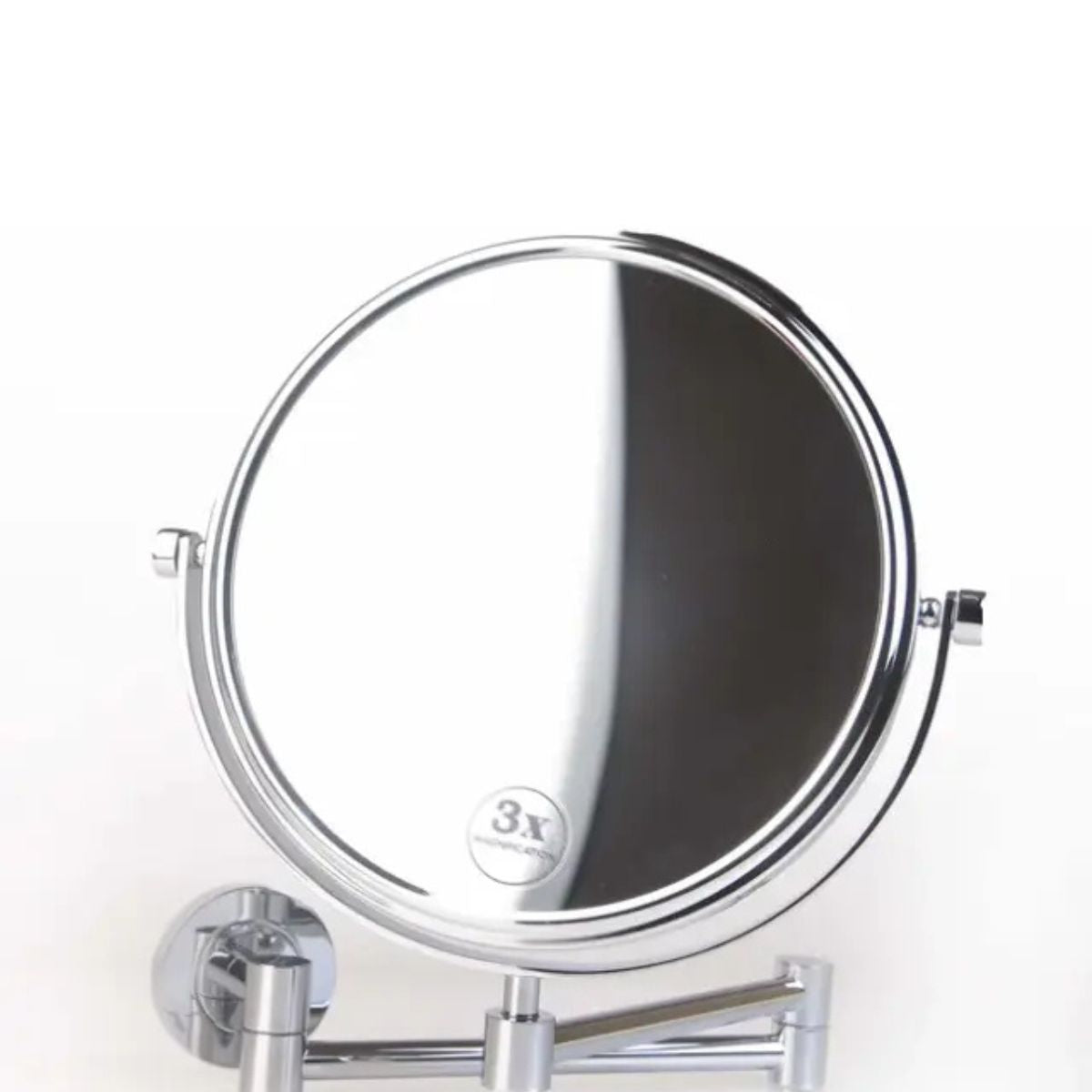 Jaquar Magnifying Mirror | Plain Round Pivotal Mirror With Adjustable Angle