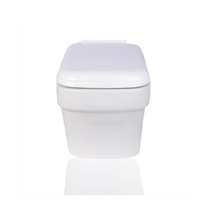 Cera Cierra Wall Hung With Slim Seat Cover | Space Saving Commode Seat