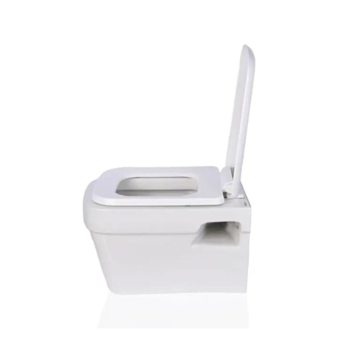 Cera Cierra Wall Hung With Slim Seat Cover | Space Saving Commode Seat