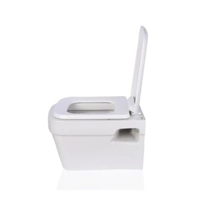 Cera Cierra Wall Hung With Slim Seat Cover | Space Saving Commode Seat