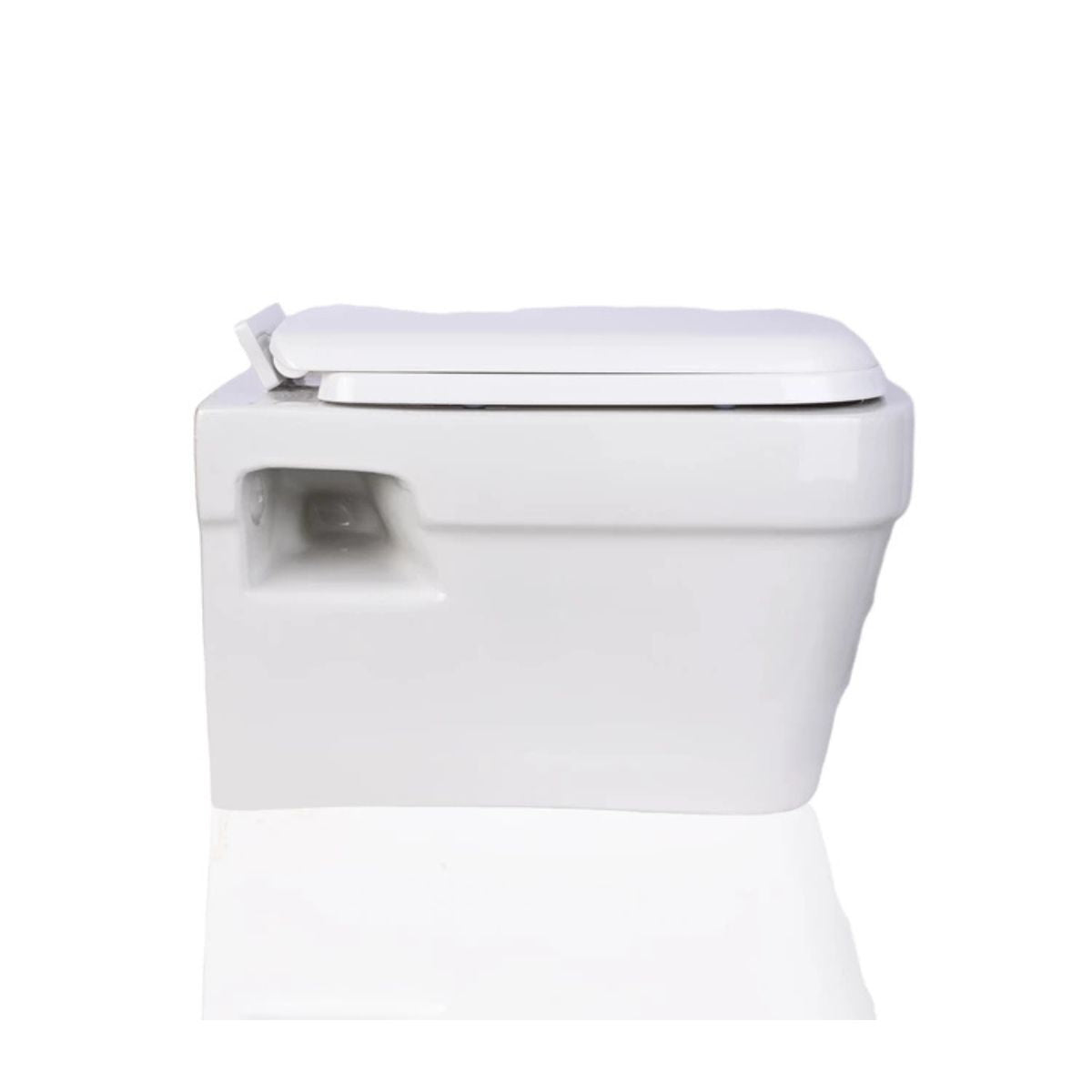 Cera Cierra Wall Hung With Slim Seat Cover | Space Saving Commode Seat