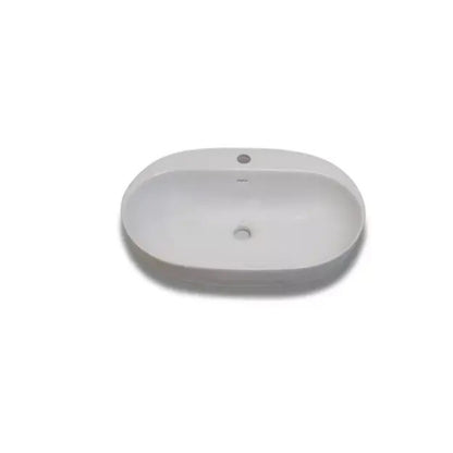 Cera Cafe Snow White Table Top Wash Basin | Rectangle Bowl