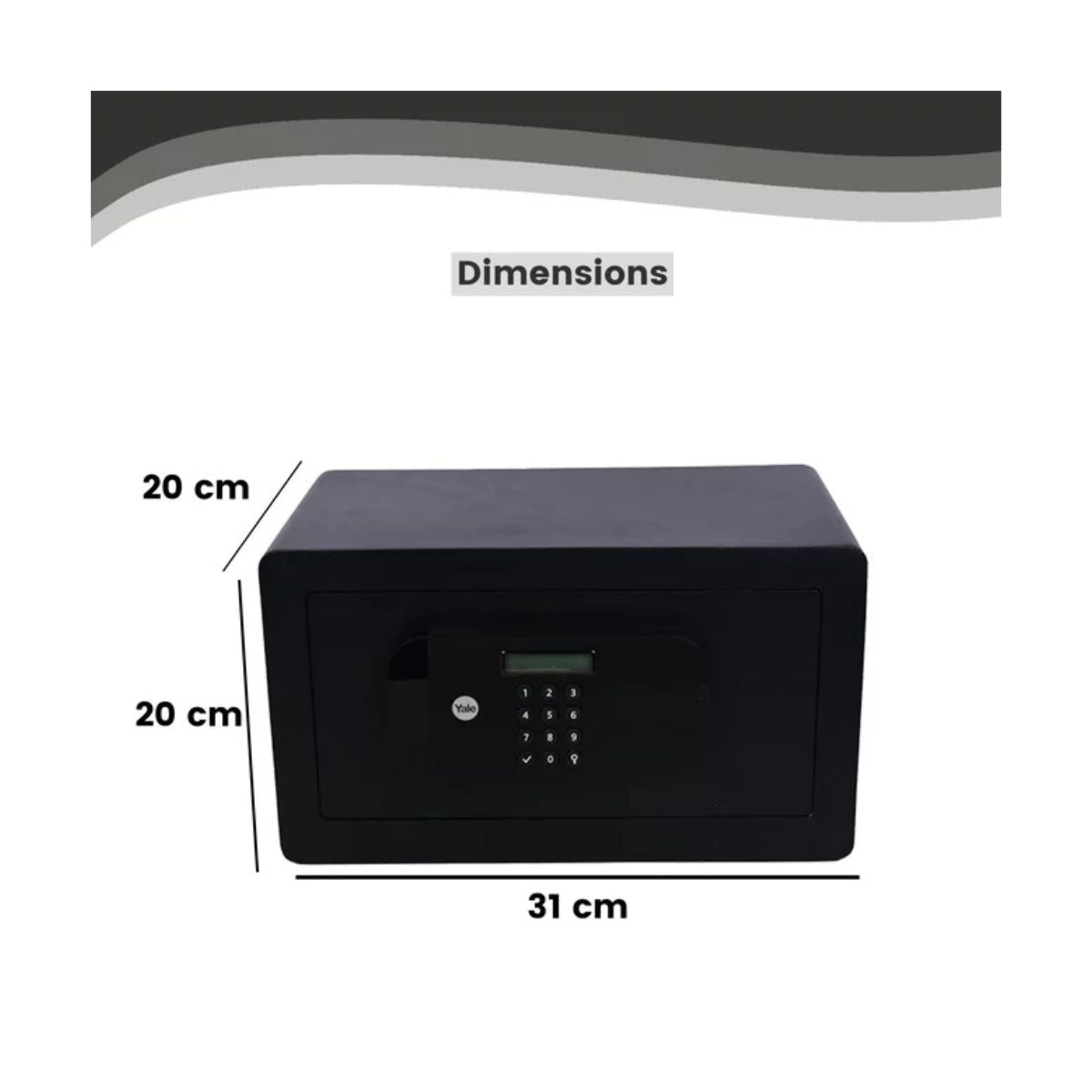 Yale Safe Home Digital Lock | Fingerprint And PIN Access | High Security Smart Lock