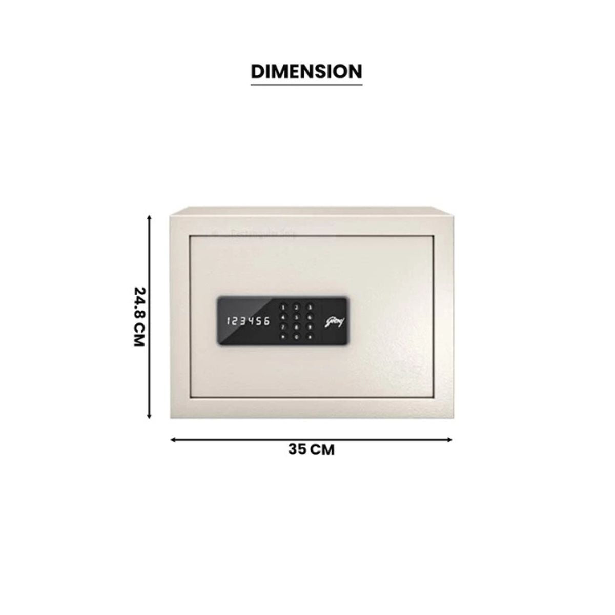 Godrej NX Pro Key Lock (15 Ltr) Ivory Home Locker | 10X Stronger Than Wooden Cupboard