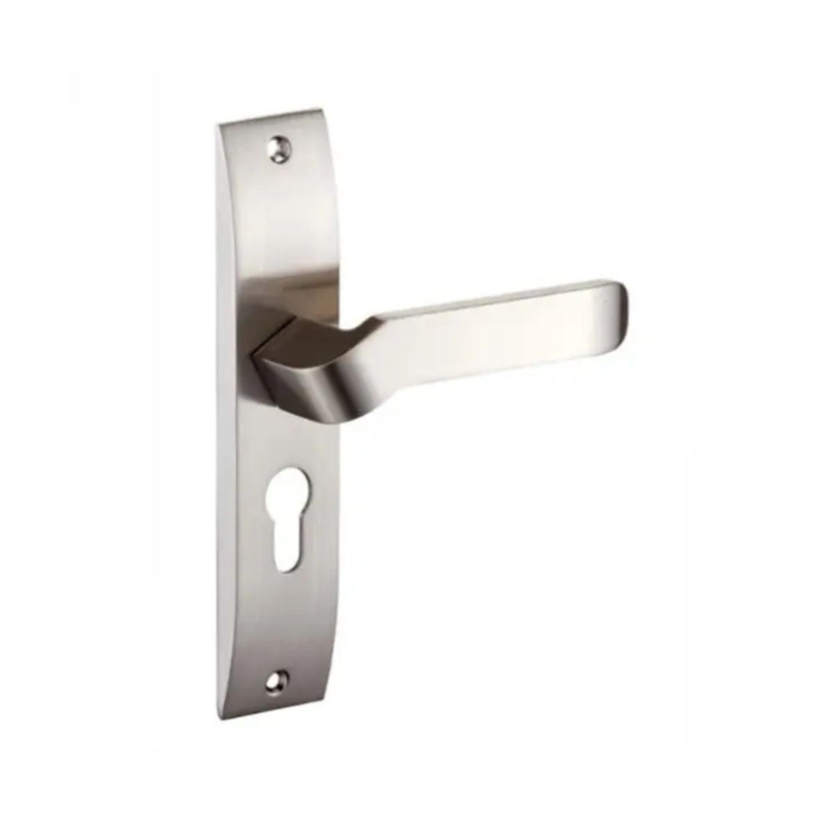 Dorset Hale Handle Set on Plate with Cylinder Satin Chrome | Secure Locking System