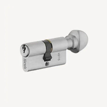 Dorset Hale Handle Set on Plate with Cylinder Satin Chrome | Secure Locking System