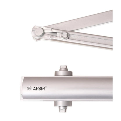 Atom Door Closer WDC-60 Regular | 45-60kg | Stainless Steel Finish | 3mm Thickness Hydraulic Closer
