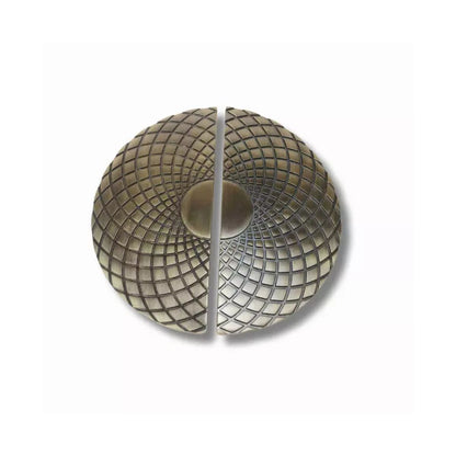 Atom Double Door Handle Globe 8 Inch Antique | Brass Pull Handle | Antique Finish | Rust Gold Design