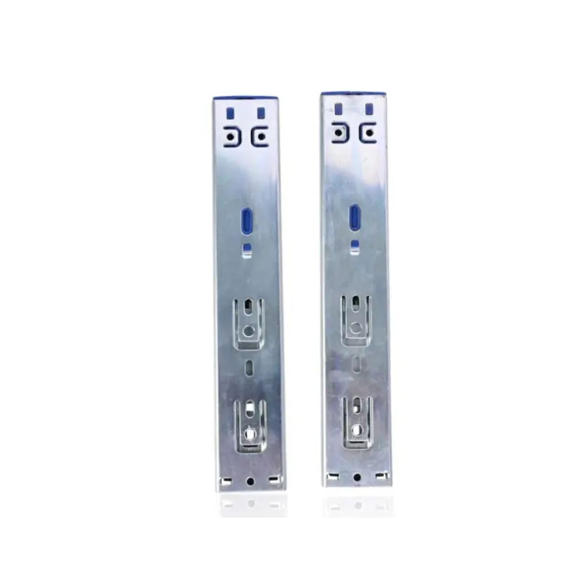 Inox Telescopic Slider | Full Extension Soft Close | 10-Inch | Zinc Plated Durable Rails