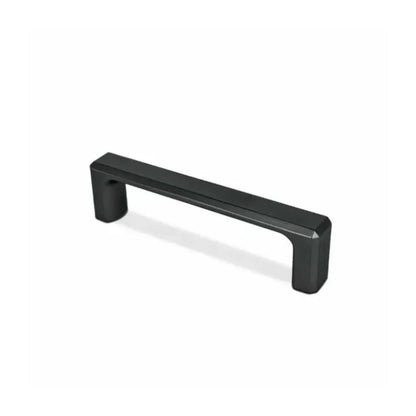Archis Cabinet Handle | Black Matte Handle | Oblong Zinc Design with Curved Style