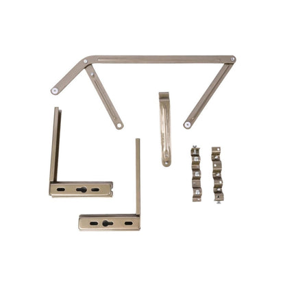 Inox Satin Magic Corner Unit | Durable Frame and Runner with Rollers