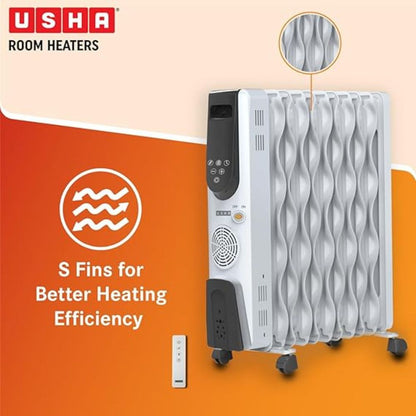 Usha 4309 FSE Oil Filled Radiator 9 Fin Room Heater