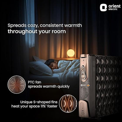 Orient Electric Comforter collection 13 fin oil filled radiator |2900W power