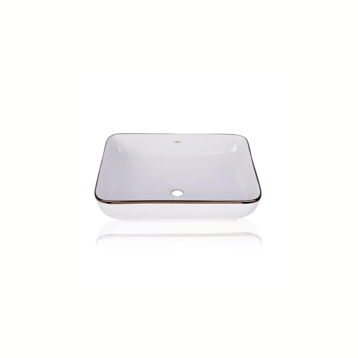 Cera Campa L Table Top Rose Gold Wash Basin | Modern And Stylish Bathroom Sink