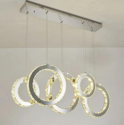 PendantLight, Led Pendant Lights Compatible with Dining Room Luxury Crystals