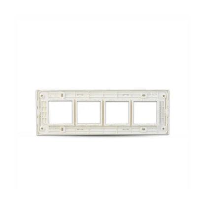 8 Module Base Plate Anchor 8 Module Horizontal Plate With Chrome Collar | White Horizontal ...