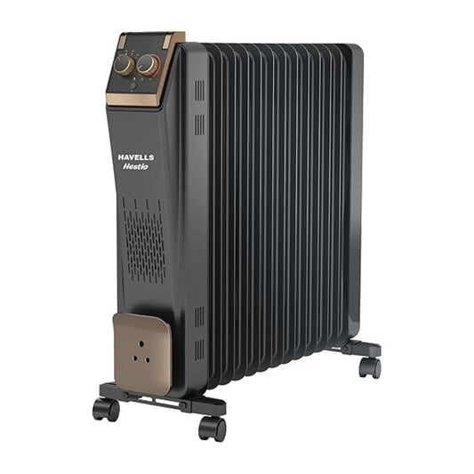 Havells 13 Fin Hestio Straight Fin OFR (Oil Filled Radiator)|Room Heater|2900 W|3 Heat Settings & PTC Fan Heater
