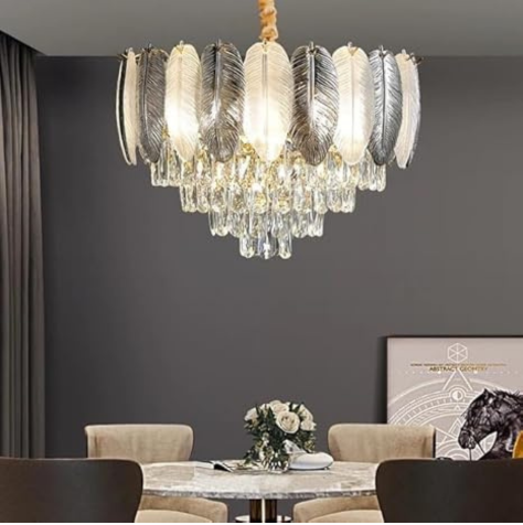 Lyse Decor Chandelier for Living Room Modern Ceiling Light Jhumar