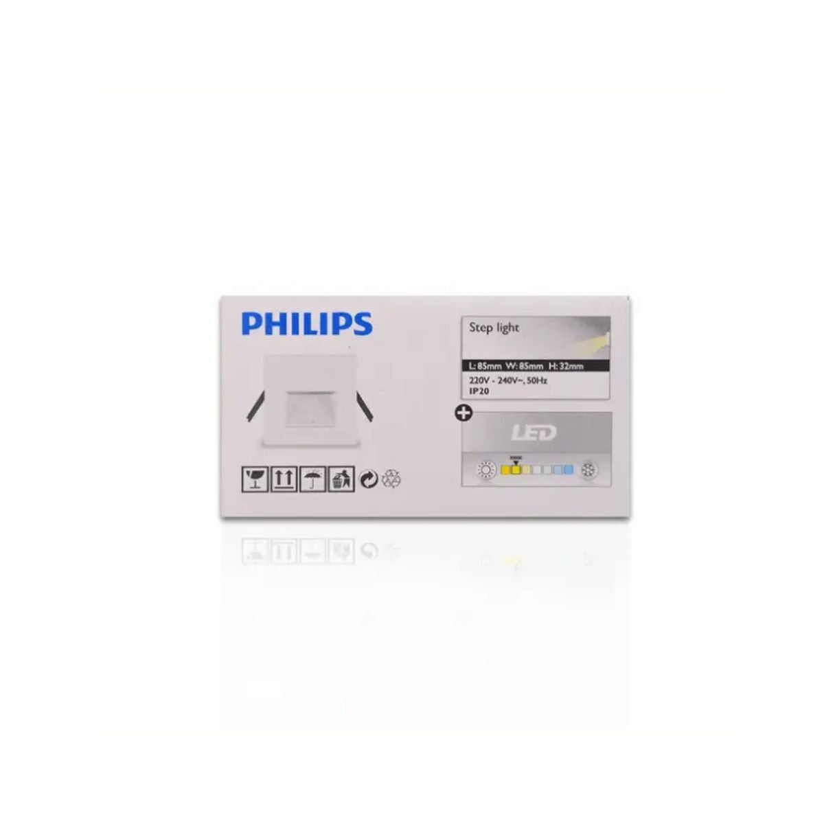 Philips Step Light LED | 2W | Square Shape | 1350 lm | Recessed Lighting Fixture