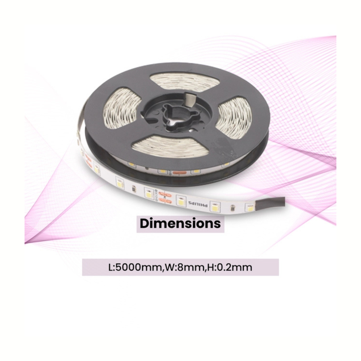 Philips 25W Strip Cool Day Light | Without Driver | Consistent illumination | 60 LEDs | High Voltage Brightness | Decor Lighting