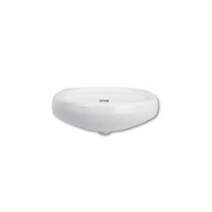 Cera Cornet Snow White Wash Basin With Half Pedestal | Height 510mm