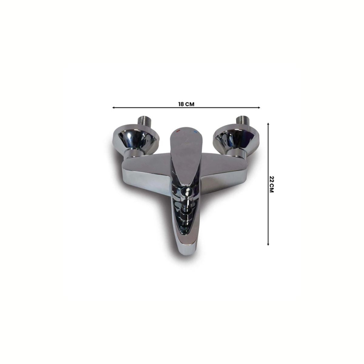 aquar Vignette Prime Chrome Plated Single Lever Wall Mixer