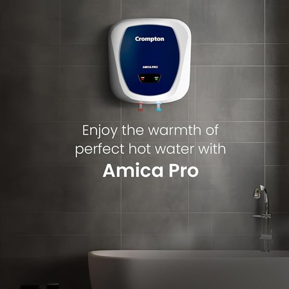 Crompton Amica Pro 15-L, 5 Star Rated Storage Water Heater with Superior Glassline Coated Tank