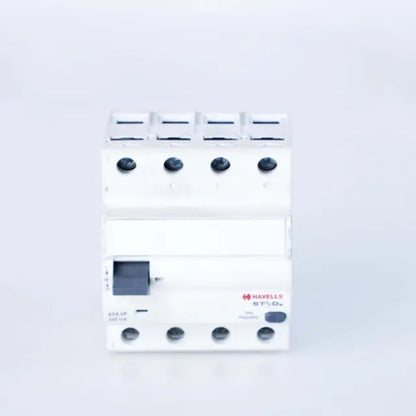 Havells 63 Amp 100MA FP Tog Type AC Stad X RCCB | 63 Amp RCCB
