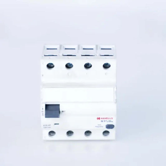 Havells 63 Amp 100MA FP Tog Type AC Stad X RCCB | 63 Amp RCCB