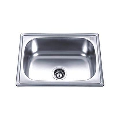Kaff Stainless Steel finish Single Bowl Sink with Anti-Condensation Coating KS60 SB - Silver