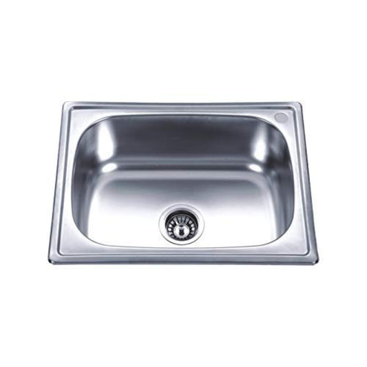 Kaff Stainless Steel finish Single Bowl Sink with Anti-Condensation Coating KS60 SB - Silver