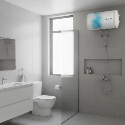 AO Smith Elegance Slim Horizontal water heater Geysers White (25 L)