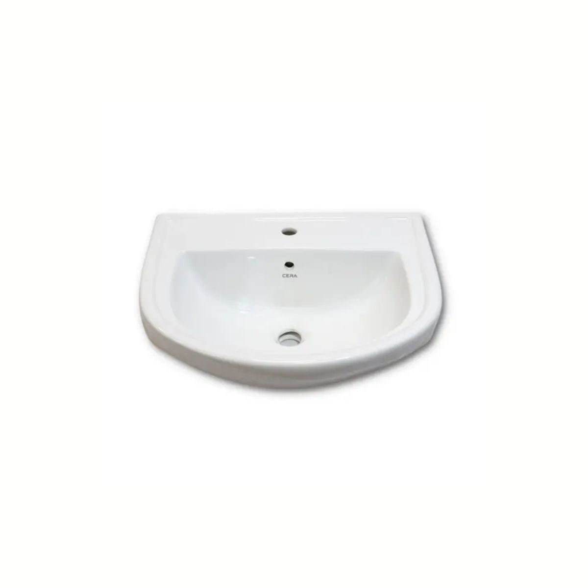 Cera Cadal Snow White Wash Basin With Full Pedestal | Height 850mm
