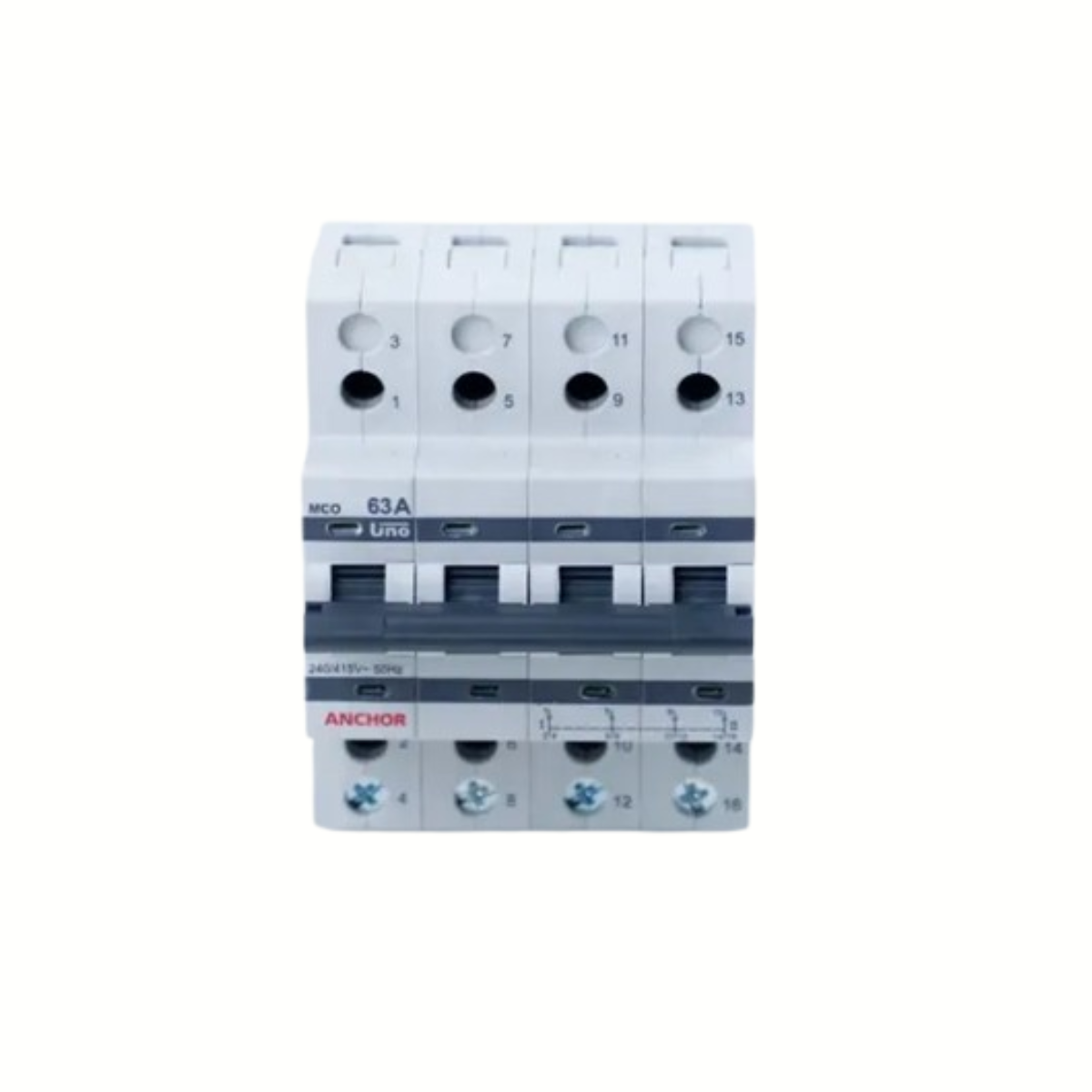 Anchor Uno Series 63 Amp FP Change Over Switch | Manual Changeover Switch