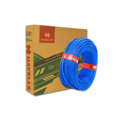 Havells Life Guard FRLS 2.5 Sq mm 200 meter Wire | Blue | 1100V Rating