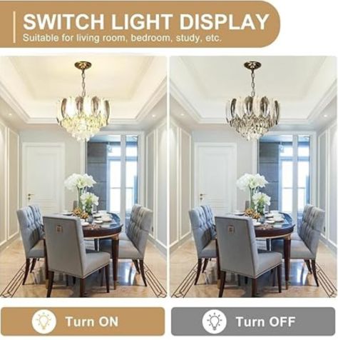 Lyse Decor Chandelier for Living Room Modern Ceiling Light Jhumar