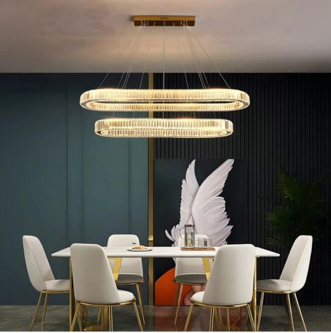 Celestial Dual Ring Chandelier