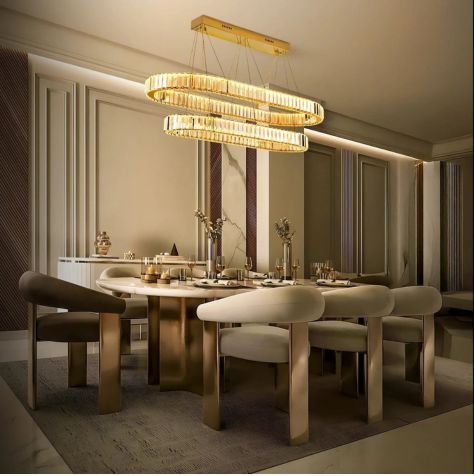 Celestial Dual Ring Chandelier