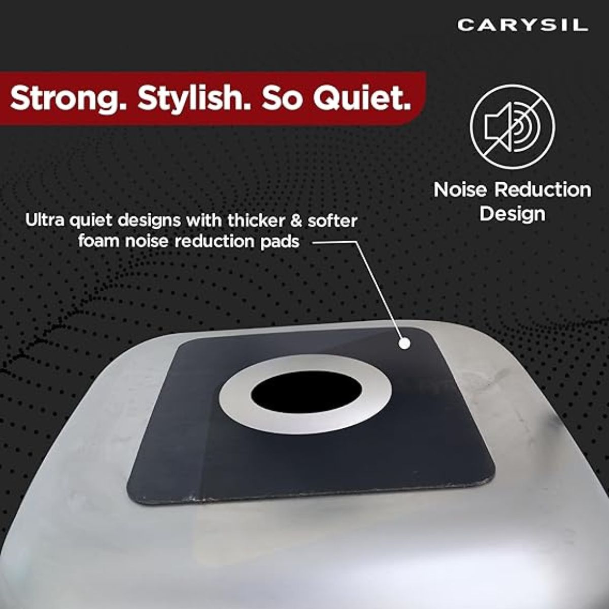 Carysil Elegance Series Single Bowl Kitchen Sink, Stainless Steel Kitchen Sink