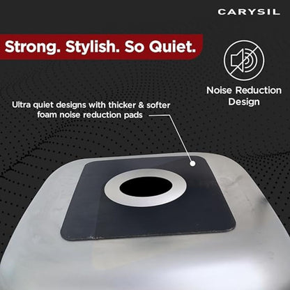Carysil Elegance Series Single Bowl Kitchen Sink, Stainless Steel Kitchen Sink