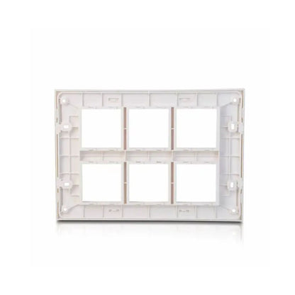 Anchor Penta Module 12 Module Horizontal Plate | White, Spacious Layout