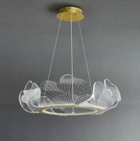 Cabbage Leaf Acrylic Hanging Chandelier
