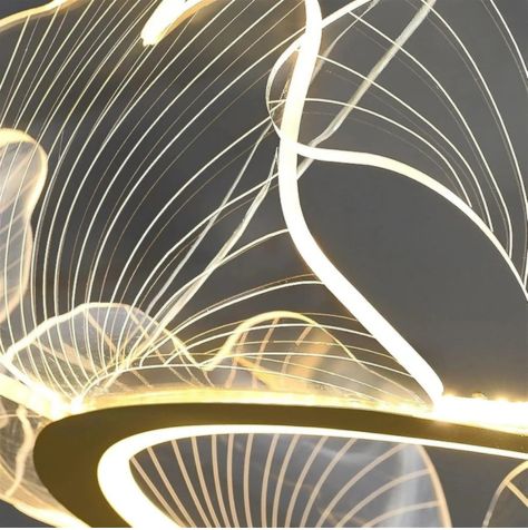 Cabbage Leaf Acrylic Hanging Chandelier