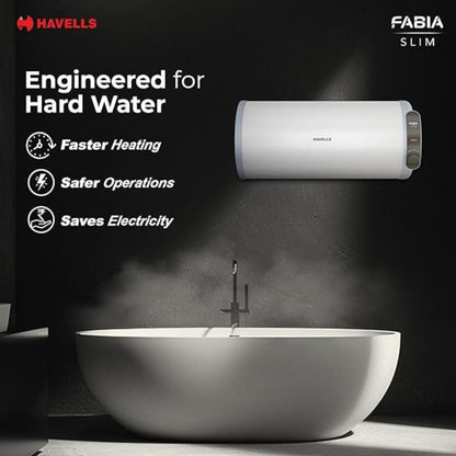 Havells Fabia Slim 15L Horizontal Right Storage Water Heater(Geyser)
