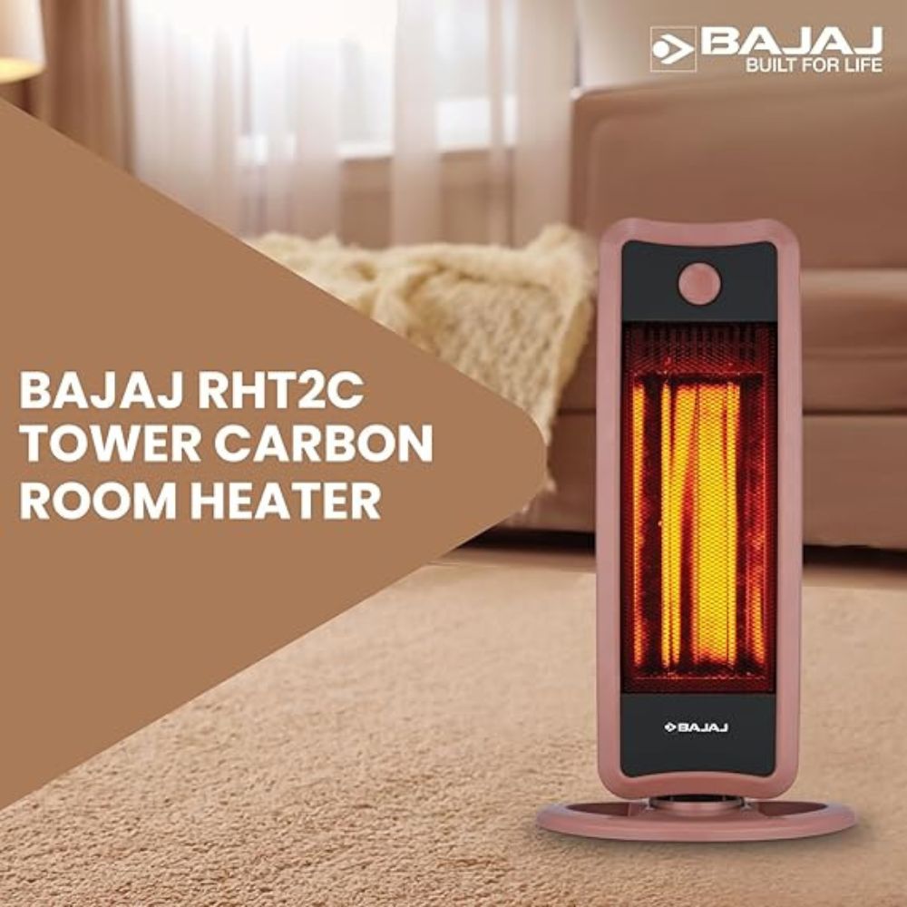 Bajaj RHT2C Room Heater 900 Watts | 2 Heat Settings (450W / 900W)