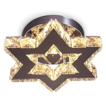 Modern LED Crystal Chandelier Stainless Steel Mini Lights LED Ceiling Light