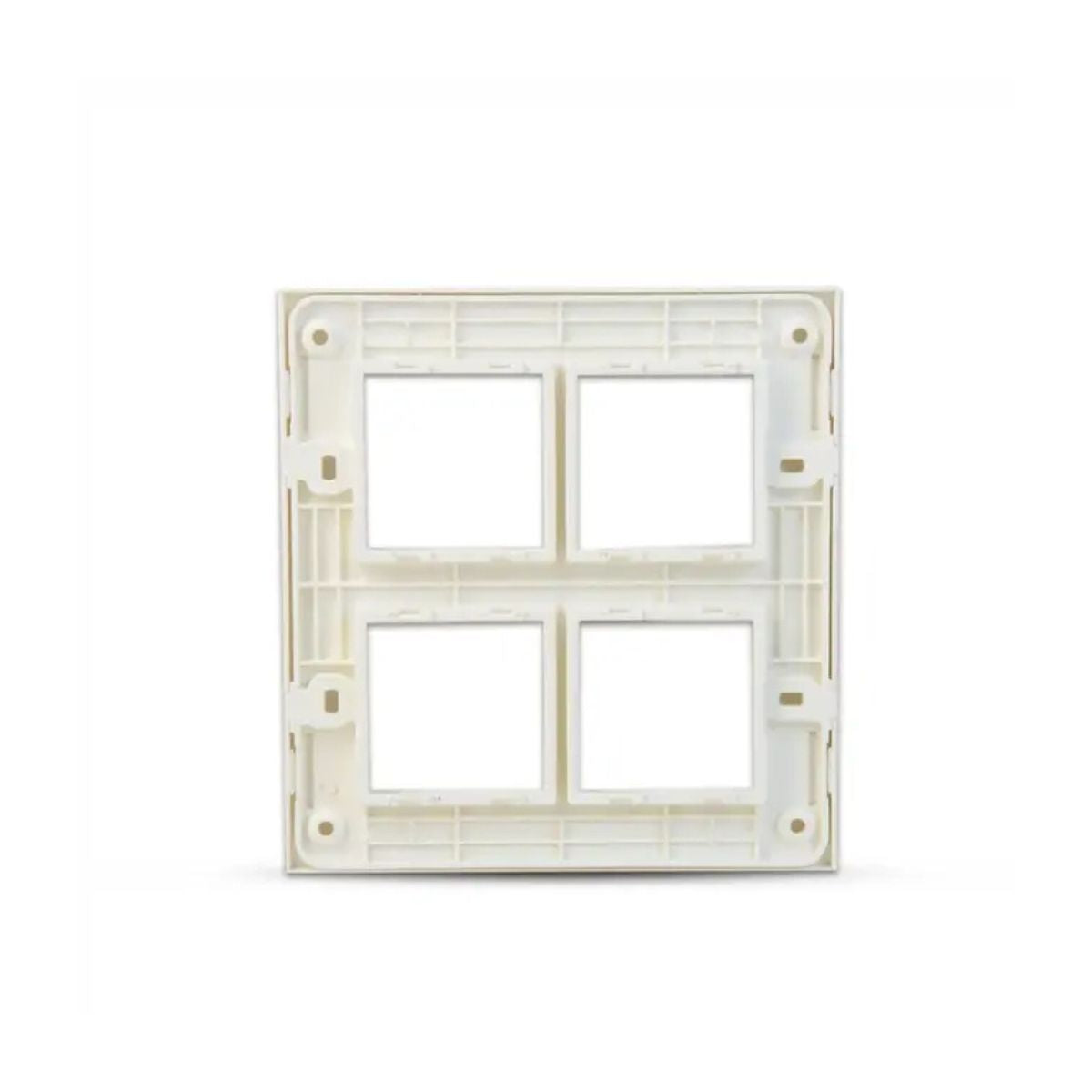 Anchor 8 Module Vertical Plate With Chrome Collar | Vertical Electrical Plate