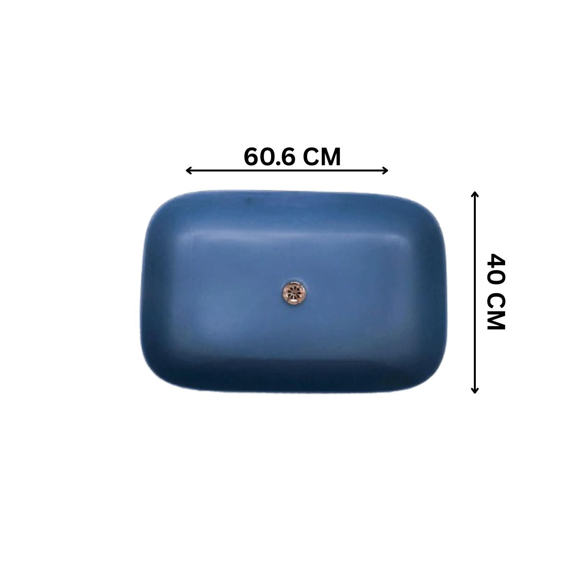 Kohler Modern Life Edge 600mm Edge Vessel | Peacock Colour