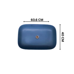 Kohler Modern Life Edge 600mm Edge Vessel | Peacock Colour
