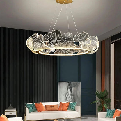 Cabbage Leaf Acrylic Hanging Chandelier